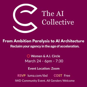 Cover Image for Women & A.I. Circle | From Techxiety to Tech Clarity.