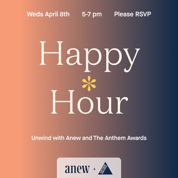 Cover Image for Happy Hour "Unwind" with Anthem Awards