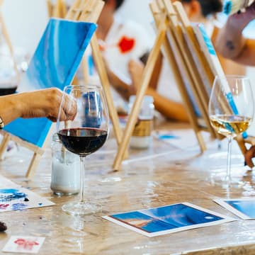 Cover Image for Paint and Wine Day: A Summer Art Celebration