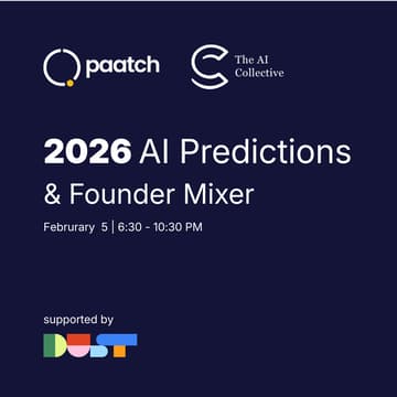 Cover Image for 2026 AI Predictions & Founder Mixer - powered by 🧠 The AI Collective x Paatch 🚀