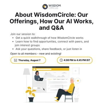 Cover Image for About WisdomCircle: Our Offerings, How Our AI Works, and Q&A