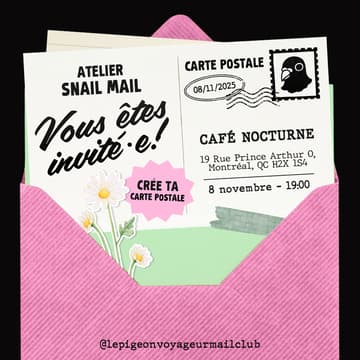 Cover Image for Atelier Snail Mail | Snail Mail Workshop 💌🖌️
