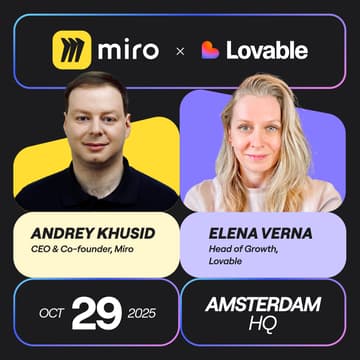 Cover Image for Miro x Lovable Meetup: Building Faster with AI