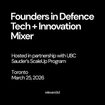 Cover Image for Founders in Defence Tech + Innovation Mixer