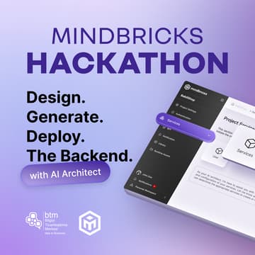 Cover Image for Mindbricks Hackathon