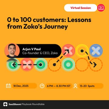 Cover Image for 0 to 100 customers: Lessons from Zoko's Journey