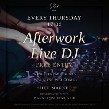 Cover Image for Afterwork Live DJ - Every Thursday