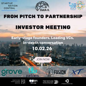 Cover Image for From Pitch to Partnership AI מפגש משקיעים ויזמי