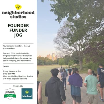 Cover Image for ATL Founder Funder Jog @ Neighborhood Studios