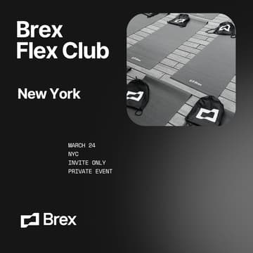 Cover Image for Brex Flex Club NYC 🧘‍♂️