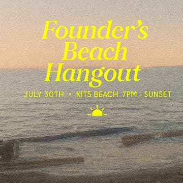 Cover Image for Vancouver Founders Club - Beach Hang Out