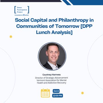 Cover Image for Social Capital and Philanthropy in Communities of Tomorrow [DPP Lunch Analysis]