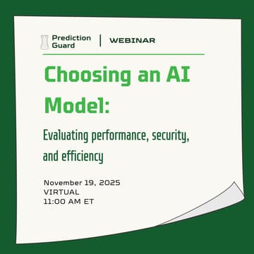 Cover Image for Choosing an AI Model: Evaluating Performance, Security, and Efficiency