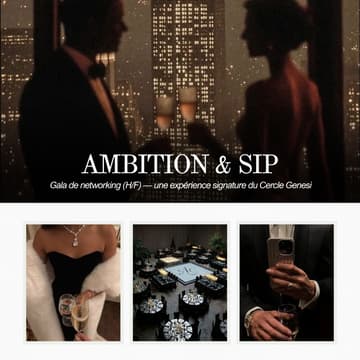 Cover Image for AMBITION & SIP — Gala privé de networking (H/F).