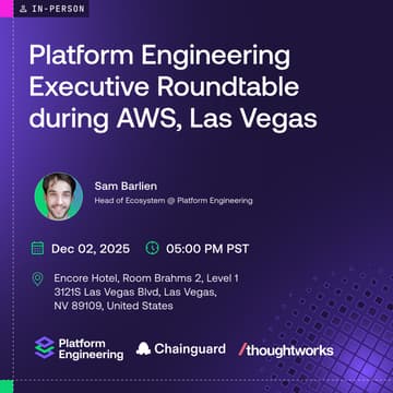 Cover Image for Platform Engineering Executive Roundtable during AWS re:Invent, Las Vegas