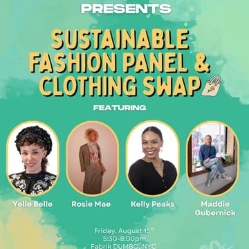 Cover Image for Sustainable Fashion Panel + Clothing Swap 👗🌎