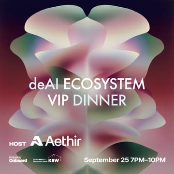 Cover Image for deAI Ecosystem VIP Dinner @ KBW