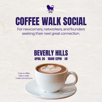 Cover Image for JFE LA: Coffee, Walk, & Schmooze