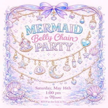 Cover Image for Mermaid Belly Chain Party 🧜🏻‍♀️✨
