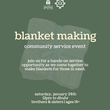 Cover Image for Blanket Making | Service Event