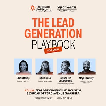 Cover Image for The FCDC Sip & Search Marketing Meetup Abuja