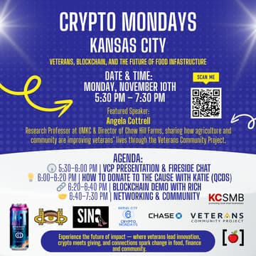 Cover Image for Crypto Mondays: Veterans, Blockchain, and the Future of Food