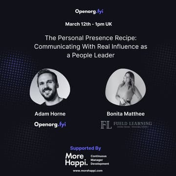 Cover Image for The Personal Presence Recipe: Communicating With Real Influence as a People Leader