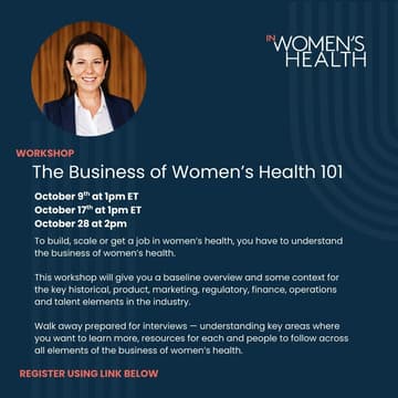 Cover Image for The Business of Women's Health 101 (session 1)