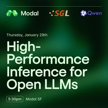 Cover Image for High-Performance Inference for Open LLMs with Modal, Qwen and SGLang