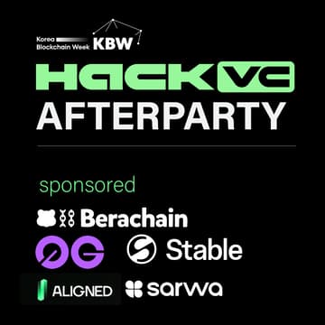 Cover Image for Hack VC - KBW VIP Afterparty ft. Stable, Berachain, 0g,  Aligned, and Sarwa