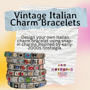 Cover Image for Vintage Italian Charm Bracelet Bar