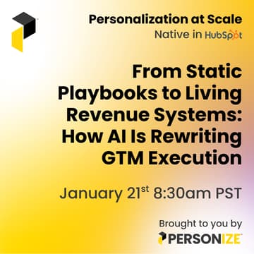 Cover Image for From Static Playbooks to Living Revenue Systems: How AI Is Rewriting GTM Execution