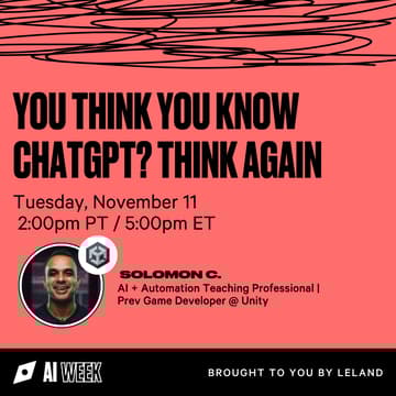 Cover Image for You Think You Know ChatGPT? Think Again