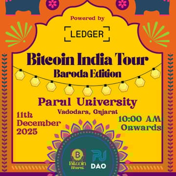 Cover Image for Bitcoin India Tour- Baroda Edition