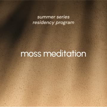 Cover Image for moss meditation