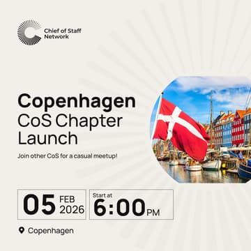 Cover Image for Chief of Staff Copenhagen Chapter Launch