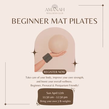 Cover Image for Beginner Mat Pilates