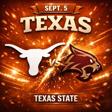 Cover Image for Texas Longhorns vs Texas State Bobcats @ DKR