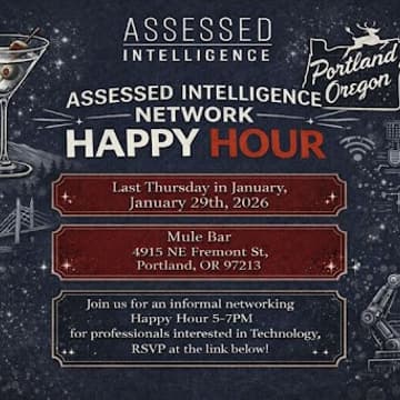 Cover Image for Assessed Intelligence Networking Happy Hour