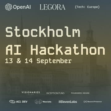 Cover Image for 🇸🇪 {Tech: Europe} Stockholm AI Hackathon