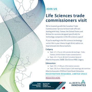 Cover Image for Life sciences trade commissioner information panel