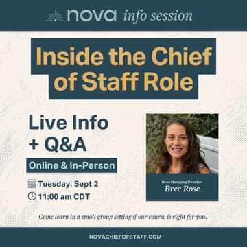 Cover Image for Inside the Chief of Staff Role: Live Info + Q&A