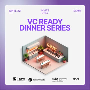 Cover Image for VC Ready, Dinner Series by Lazo, Deel & Harlem Capital