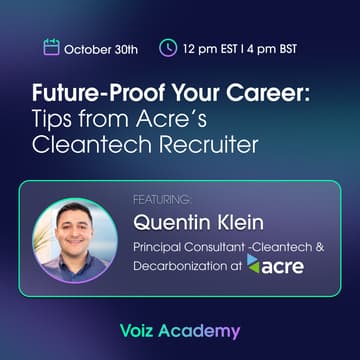 Cover Image for Future-Proof Your Career: Tips from Acre’s Cleantech Recruiter