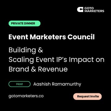 Cover Image for Private Dinner: How do we stop running events and start building Event IPs that actually grow the business?