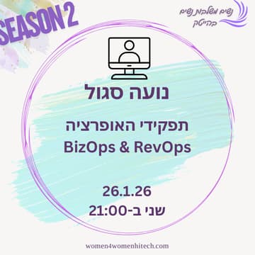 Cover Image for Noa Segol - Revenue Operations & Business Operations