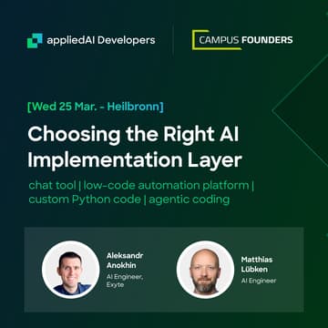 Cover Image for appliedAI Developers Meetup @ Heilbronn