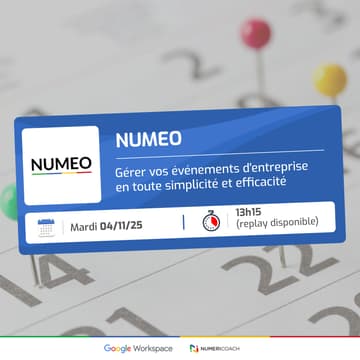 Cover Image for Numeo : gérer vos événements d'entreprise en toute simplicité et efficacité