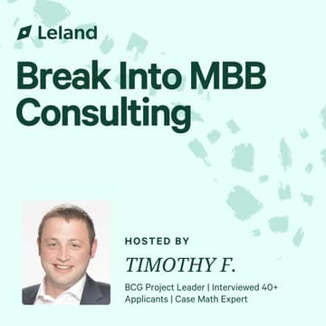 Cover Image for Break into MBB Consulting