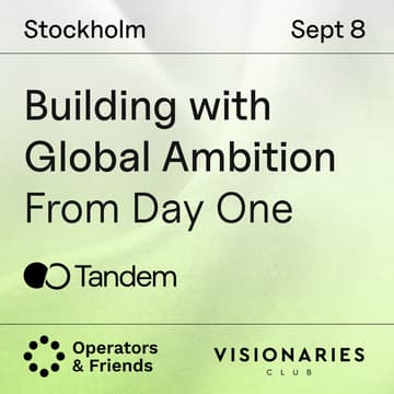 Cover Image for Building With Global Ambition x Tandem Health
